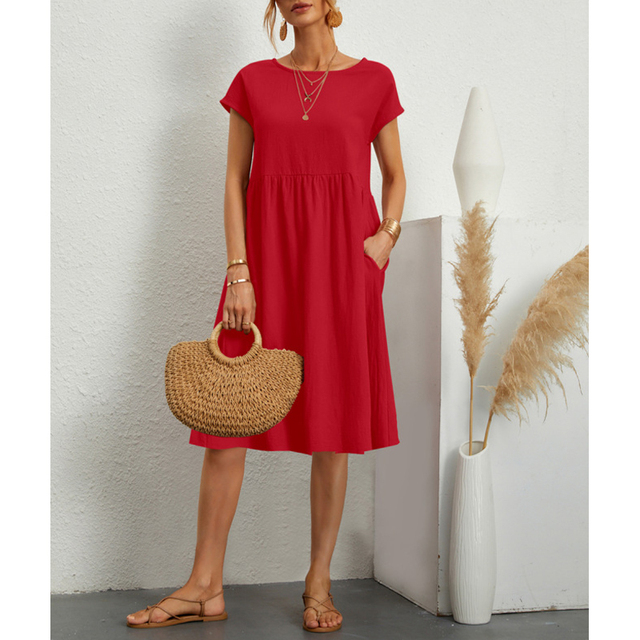 Women's Summer Midi Dress for Everyday Wear