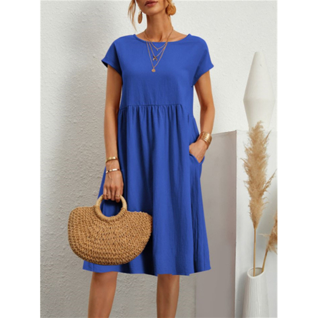 Women's Summer Midi Dress for Everyday Wear