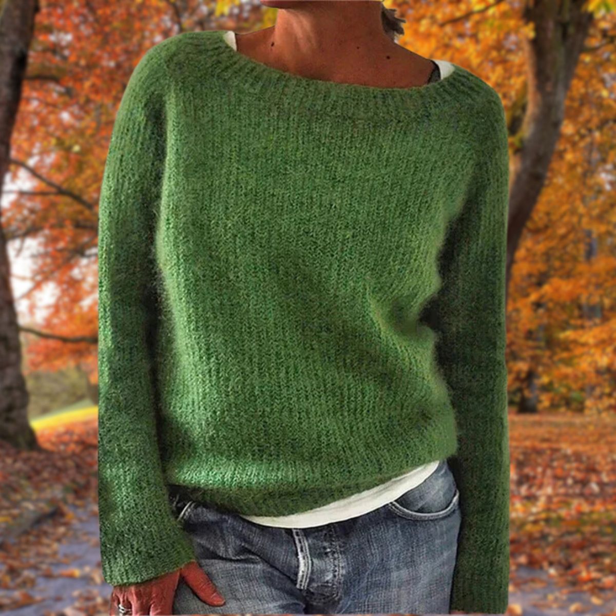 Women's Textured Boat Neck Jumper