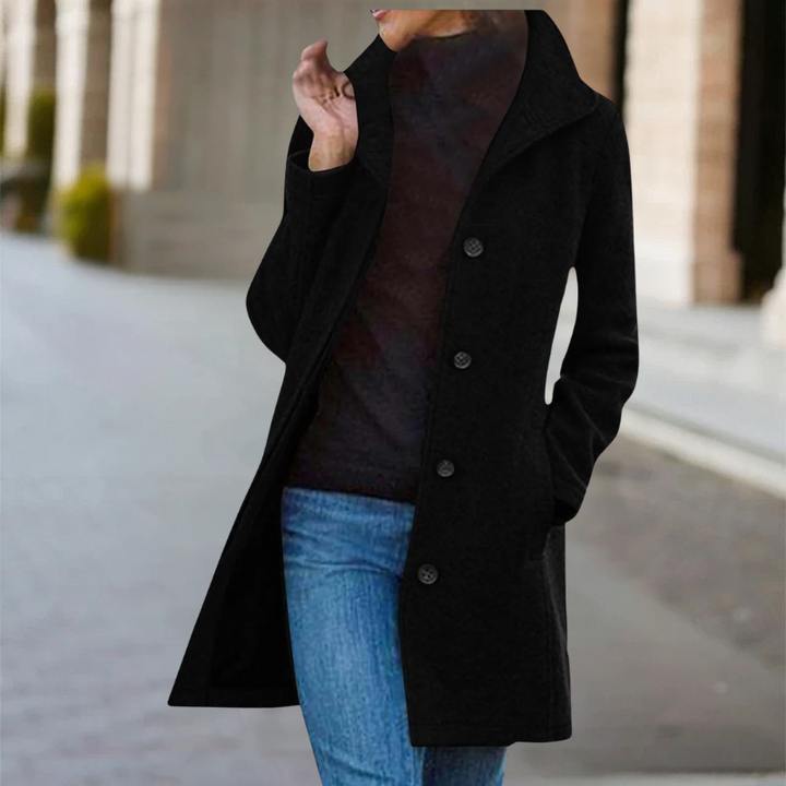 Women's Mid-Length Wool Blend Coat