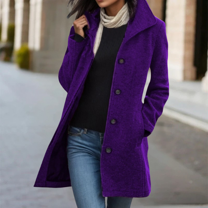 Women's Mid-Length Wool Blend Coat