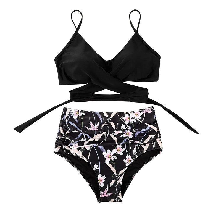 Women's High Waisted Colorful Bikini