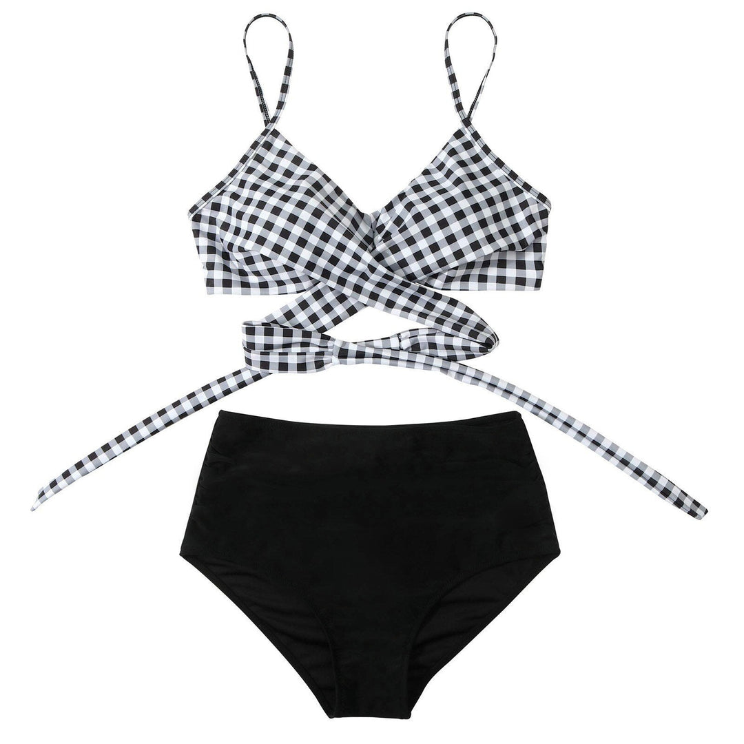 Women's High Waisted Colorful Bikini