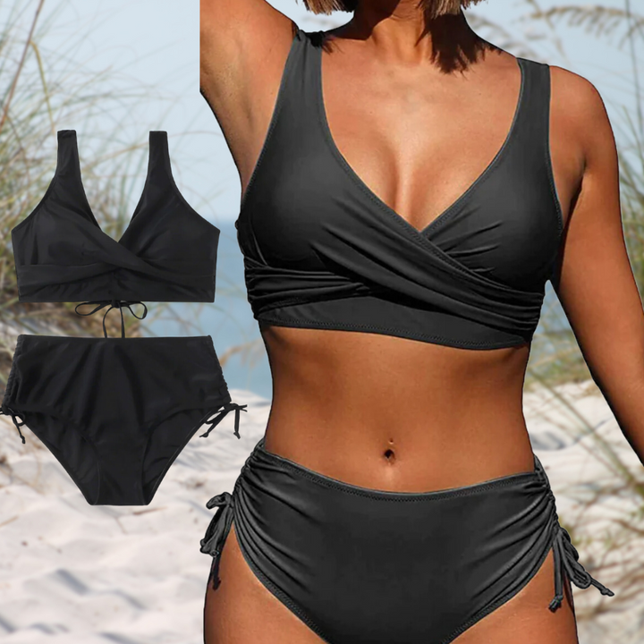 Amara | High Waist Bikini with Adjustable Top