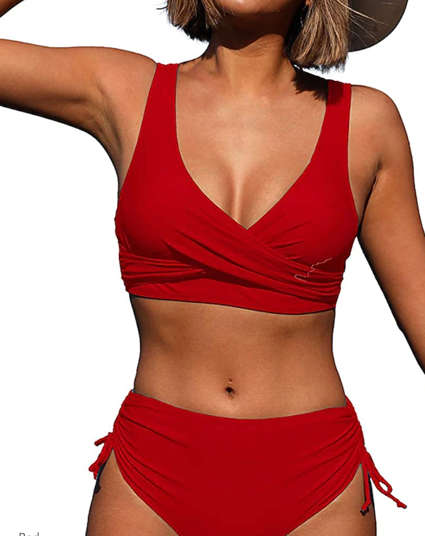 Amara | High Waist Bikini with Adjustable Top