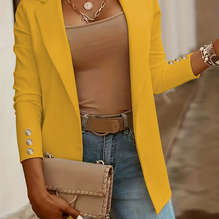 Women's Mid-Length Lapel Coat