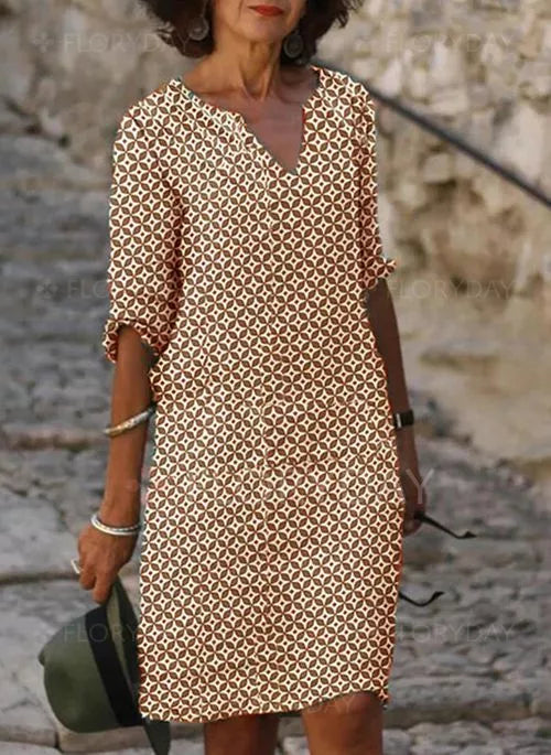 Women's Summer Mini Dress in Vintage Style