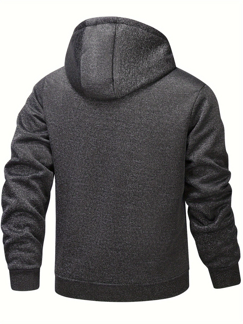 Chaqueta con capucha y cremallera de hombre