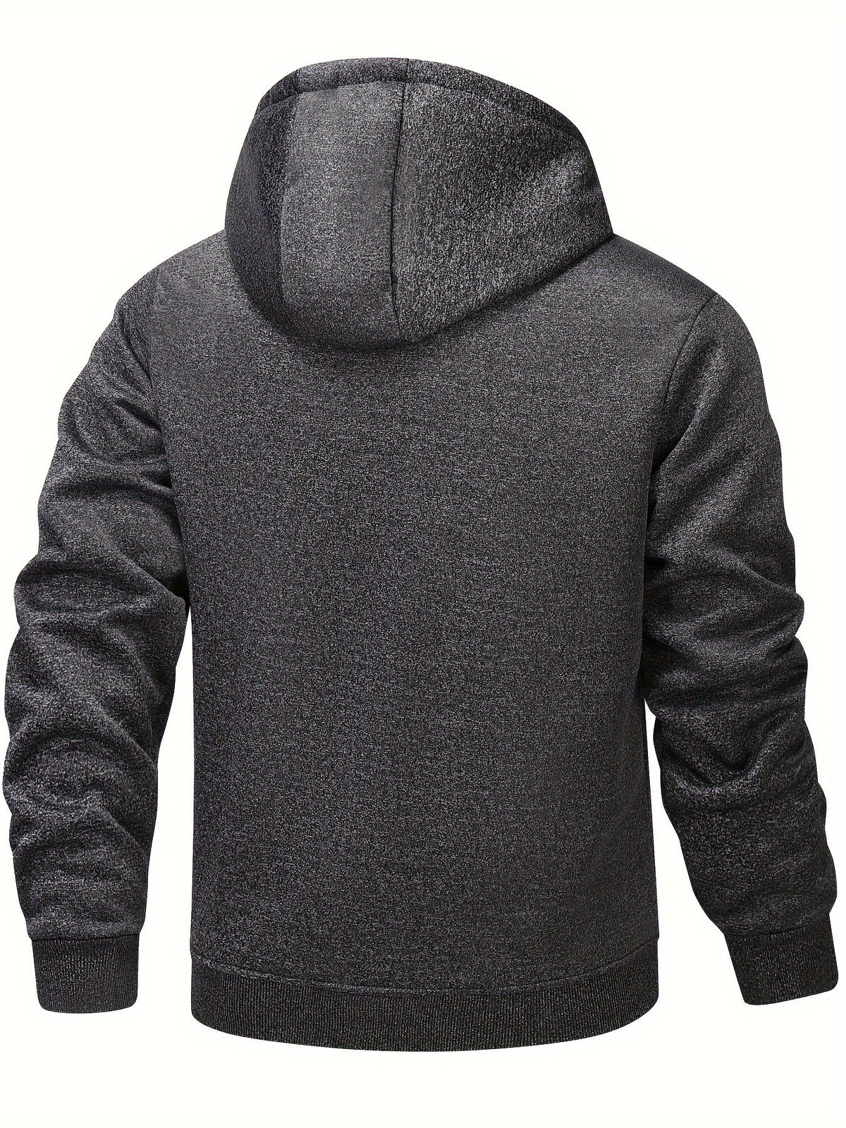 Chaqueta con capucha y cremallera de hombre