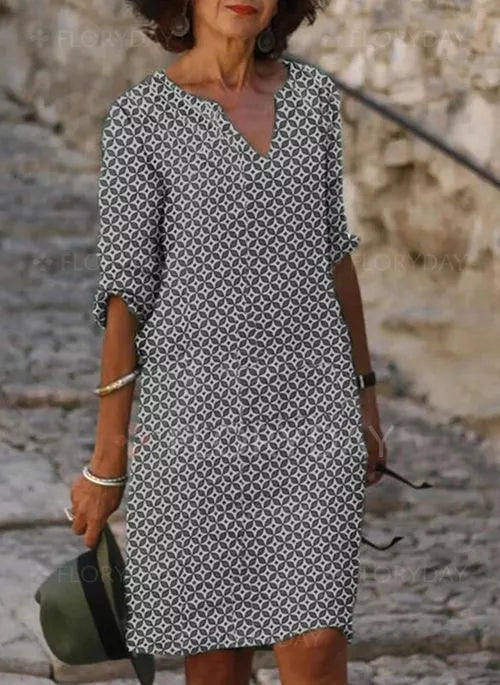 Women's Summer Mini Dress in Vintage Style