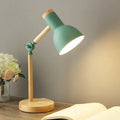Adjustable Desk Lamp with Mid Century Modern Swing Arm and Wood Metal Design - Image 1