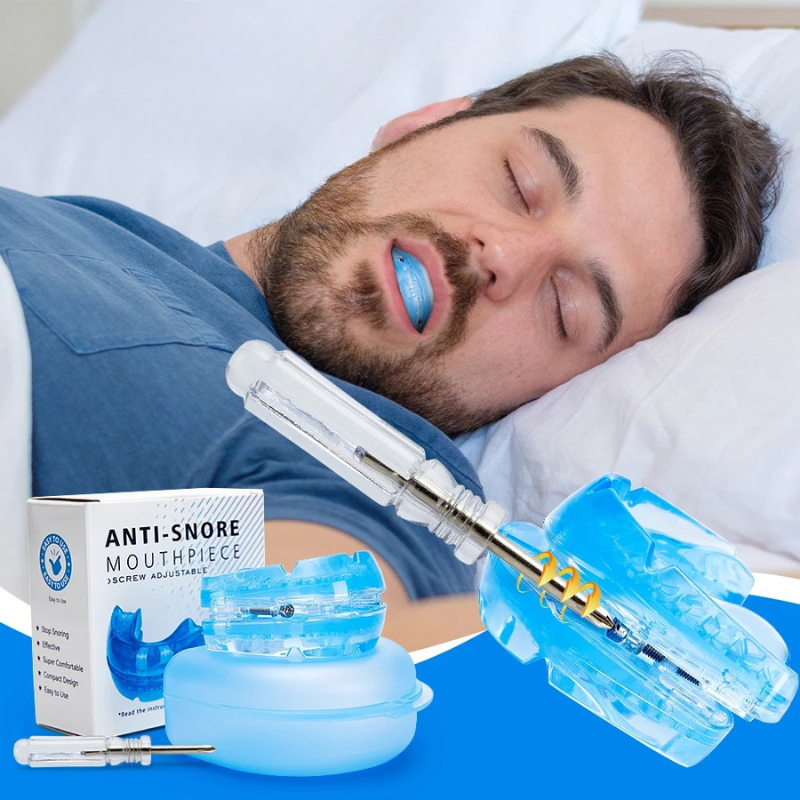 Adjustable Snoring Mouth Guard with Anti Device Screwdriver and Storage Case - Image 1