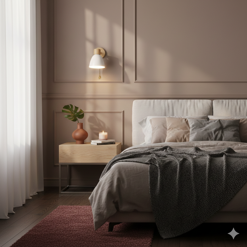 Adjustable Wall Sconce with Wooden Base and Metal Shade Swing Arm Reading Lamp - Image 18