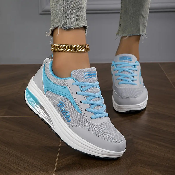 Women's Platform Lace Up Trainers