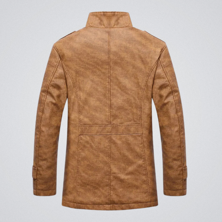 Men's Stand Collar Button Coat