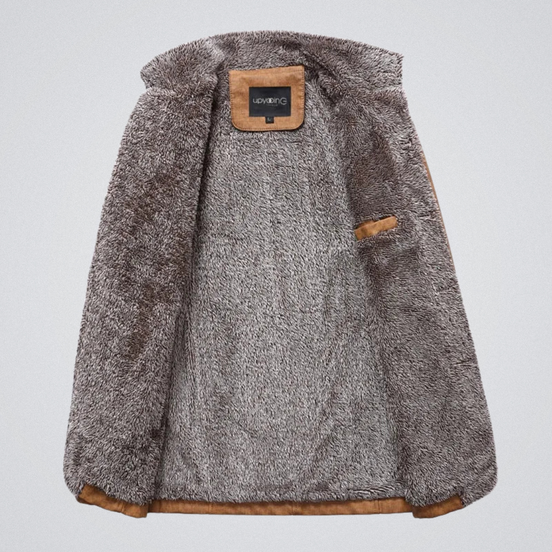 Men's Stand Collar Button Coat