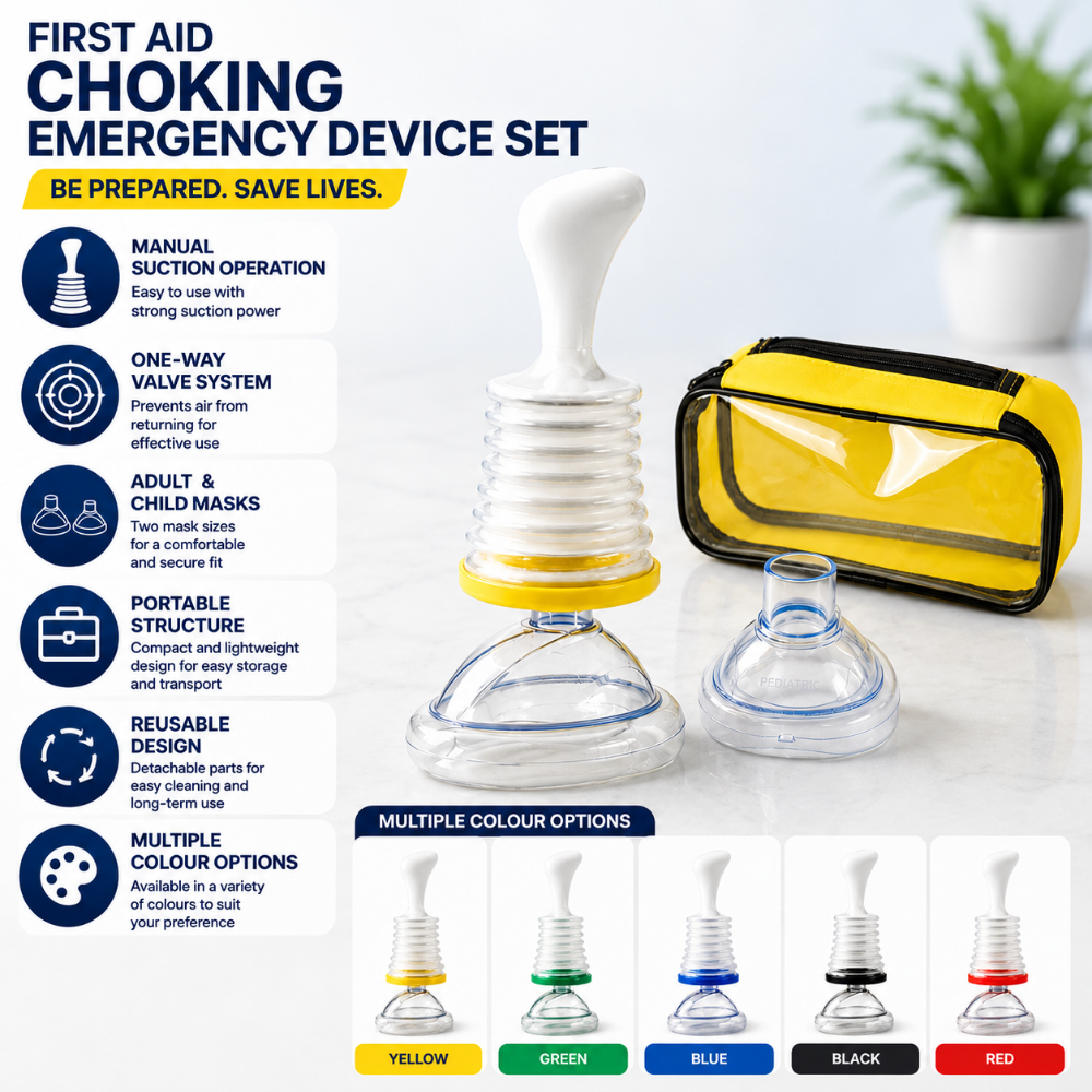 Anti Choking Device with Manual Suction and Dual Airway Masks for Emergency Relief - Image 2