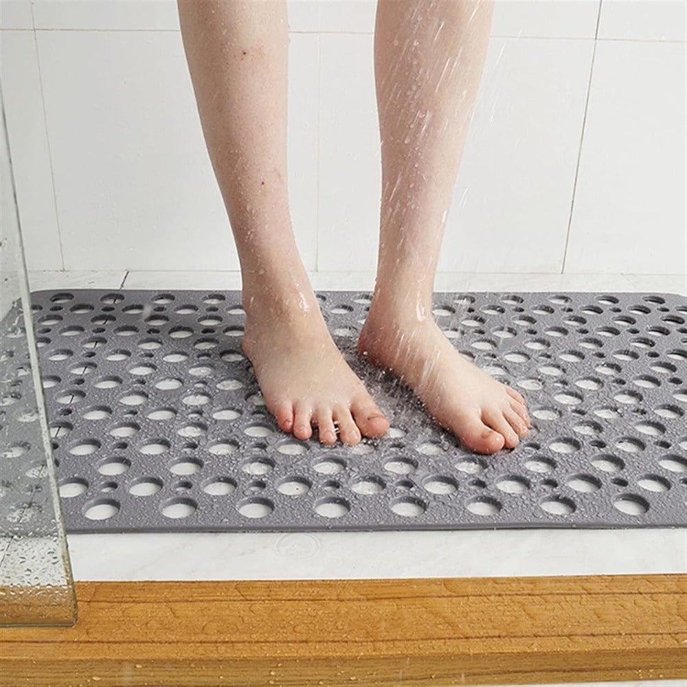 Anti-Slip Bath Mat with Suction Cups and Drainage Holes for Shower Safety - Image 1