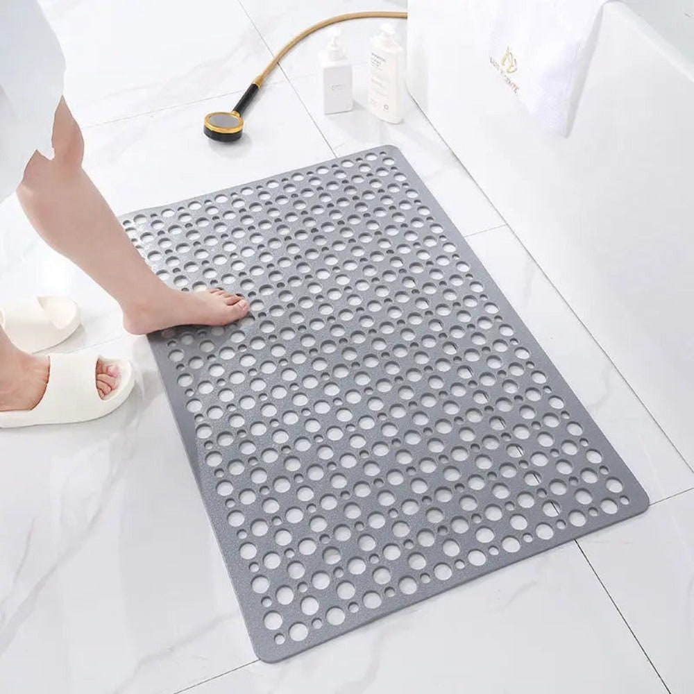 Anti-Slip Bath Mat with Suction Cups and Drainage Holes for Shower Safety - Image 2