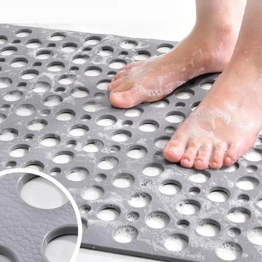 Anti-Slip Bath Mat with Suction Cups and Drainage Holes for Shower Safety - Image 4