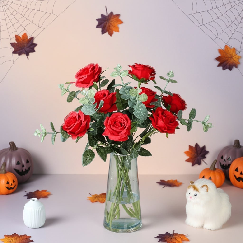 Artificial Flower Bouquet Wedding with Realistic Layered Petals and Long Stems for Bulk Arrangements - Image 10