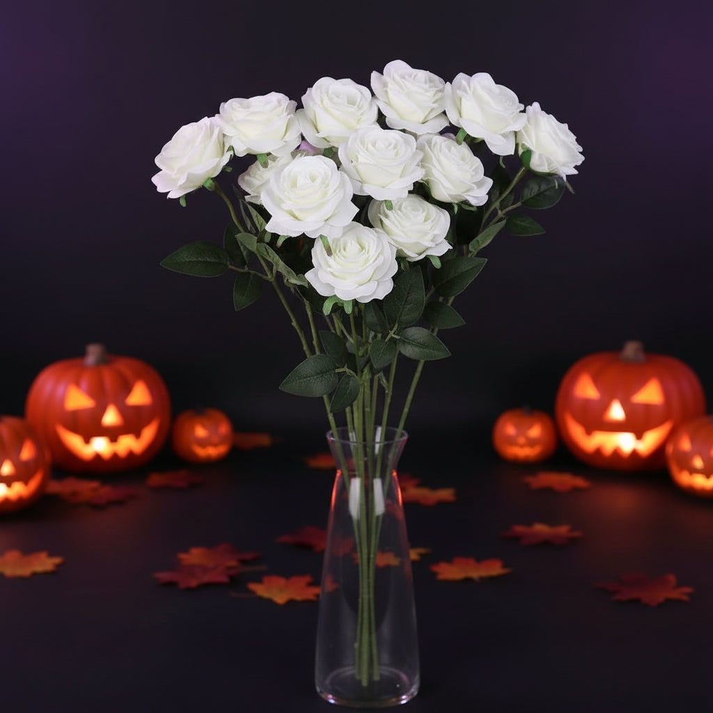 Artificial Flower Bouquet Wedding with Realistic Layered Petals and Long Stems for Bulk Arrangements - Image 4
