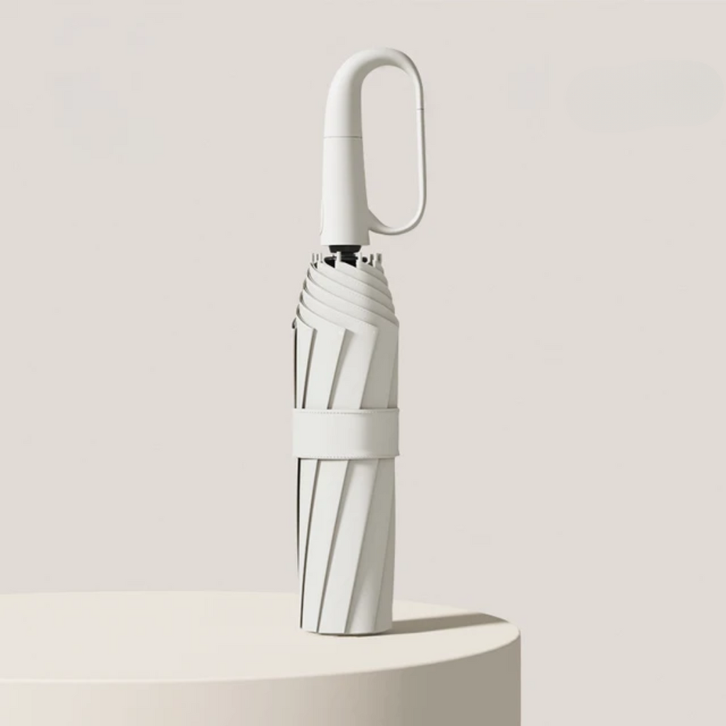 Automatic Inverted Umbrella with Wind-Resistant Ribs and Carabiner Handle - Image 4