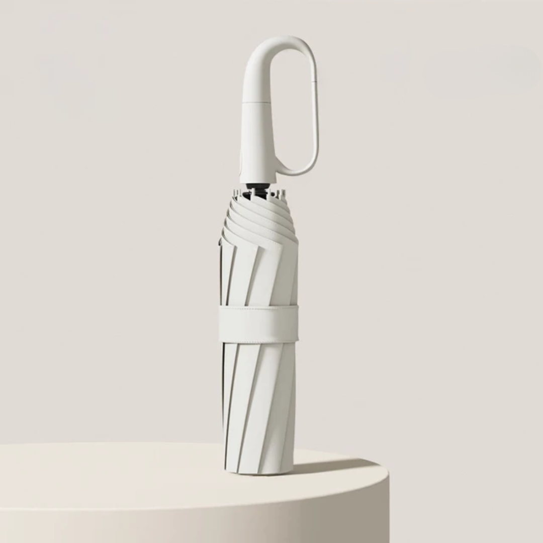 Automatic Inverted Umbrella with Wind-Resistant Ribs and Carabiner Handle - Image 4