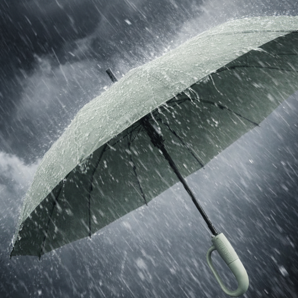 Automatic Inverted Umbrella with Wind-Resistant Ribs and Carabiner Handle - Image 5