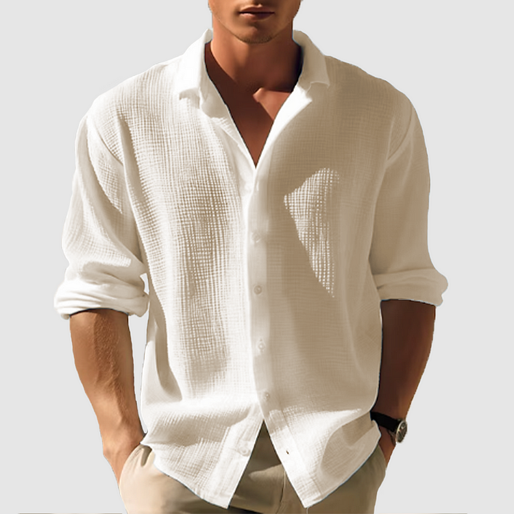 Men's Casual Summer Button-Down Shirt for Men