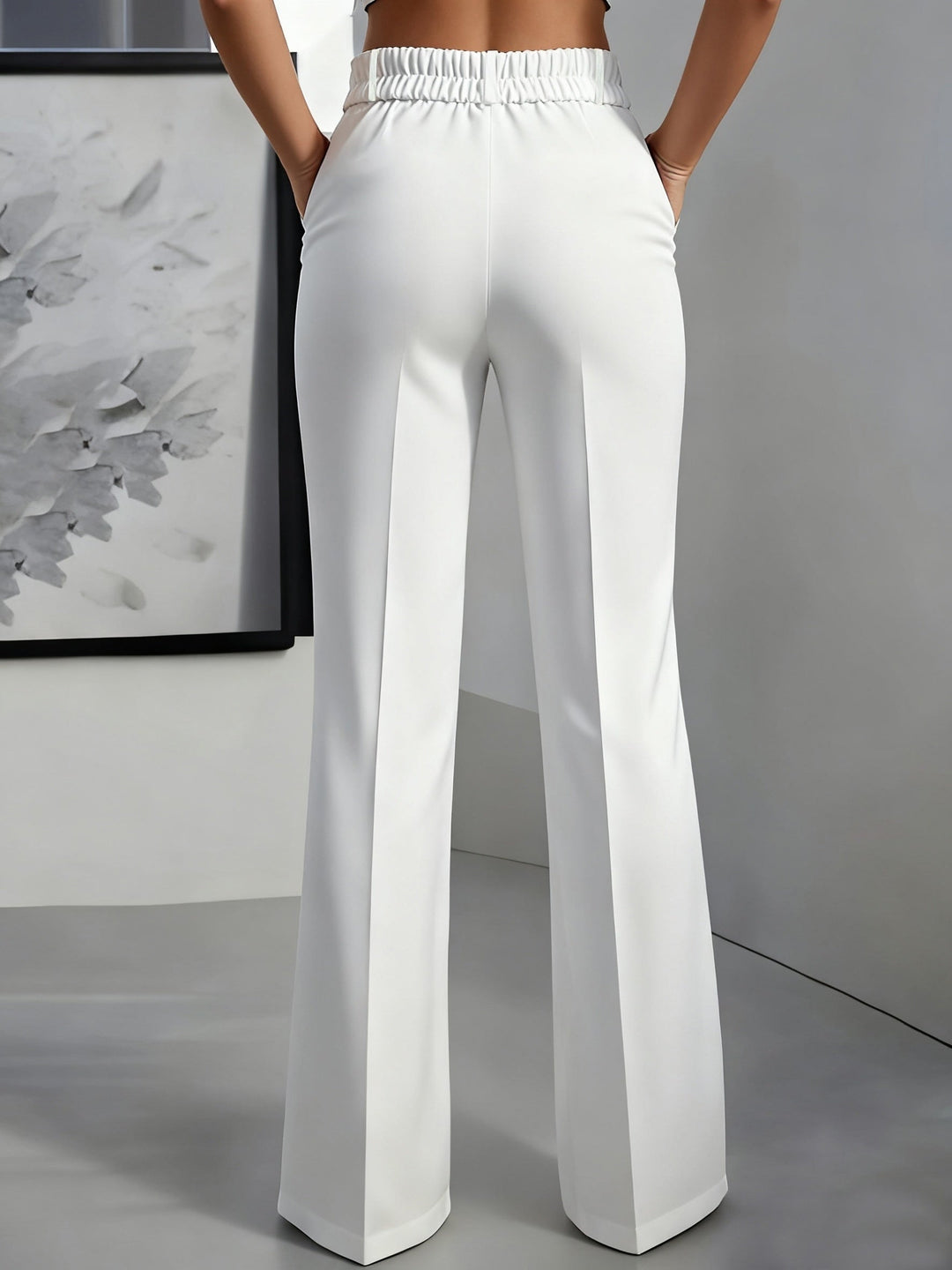 Women's High Rise Wide Leg Trousers