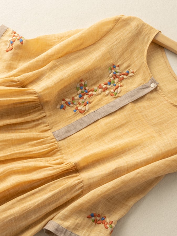 Midi Embroidered Summer Dress