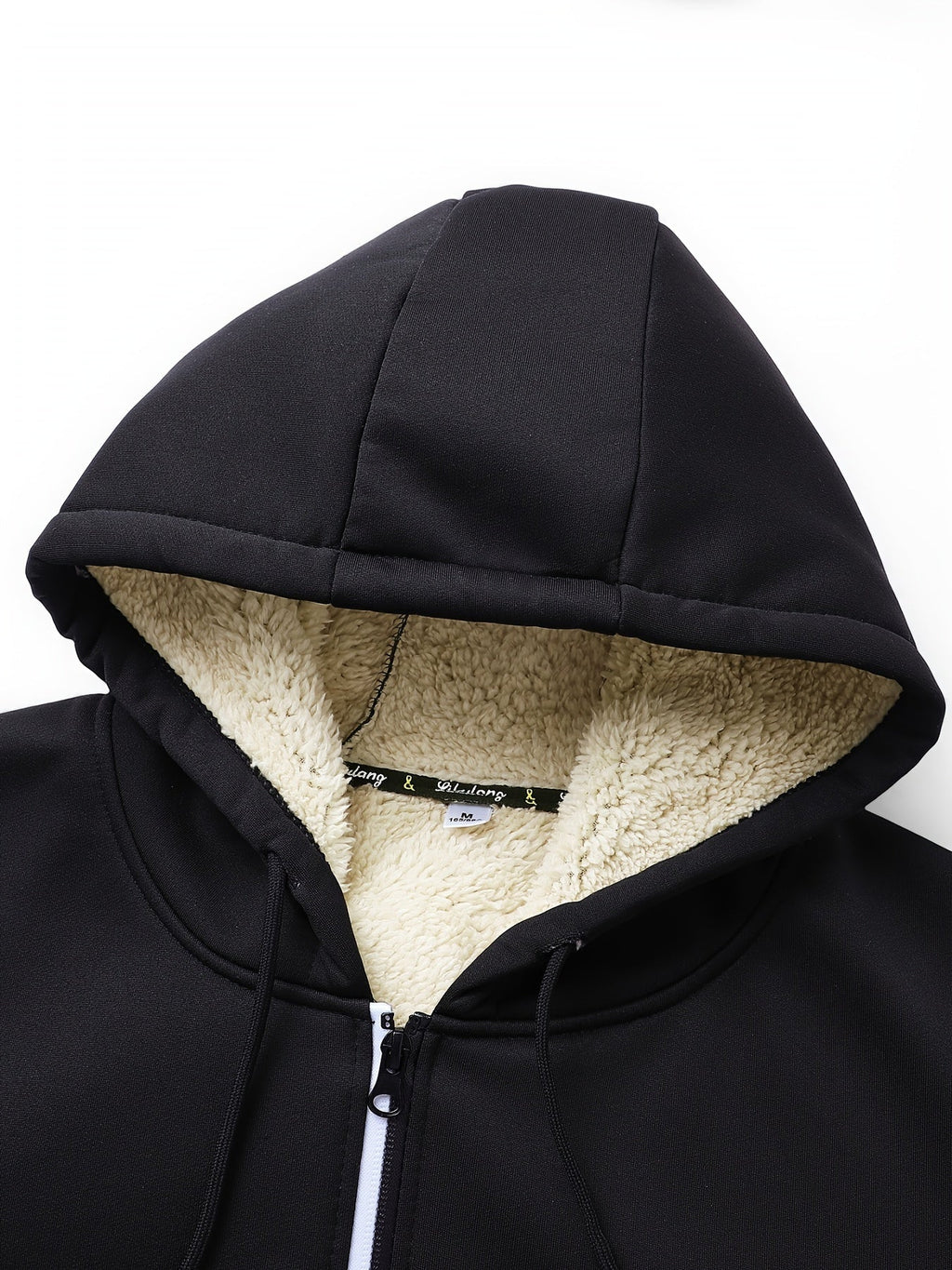 Chaqueta con capucha y cremallera de hombre