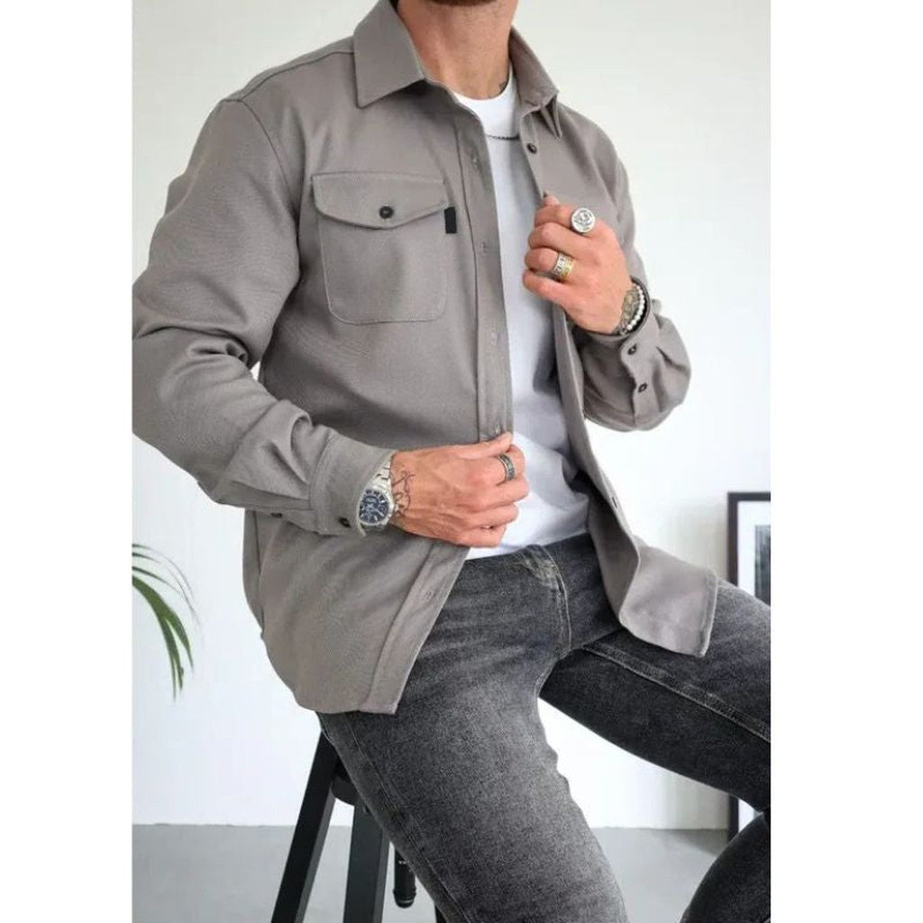 Men's Cotton Blend Overshirt