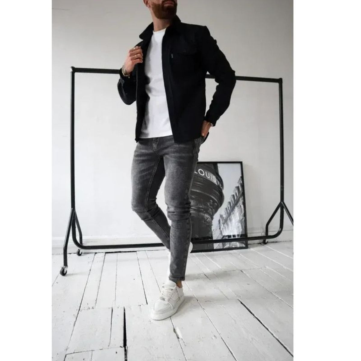 Men's Cotton Blend Overshirt
