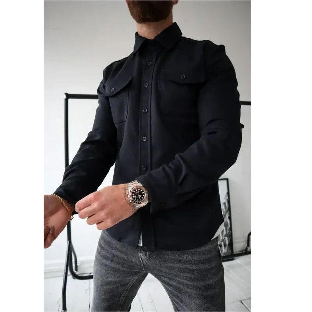 Men's Cotton Blend Overshirt