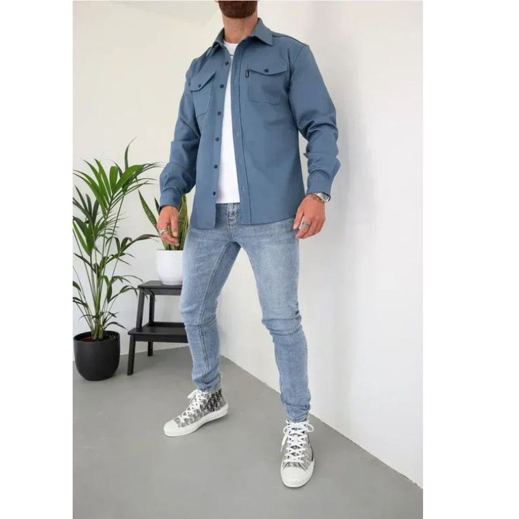 Men's Cotton Blend Overshirt