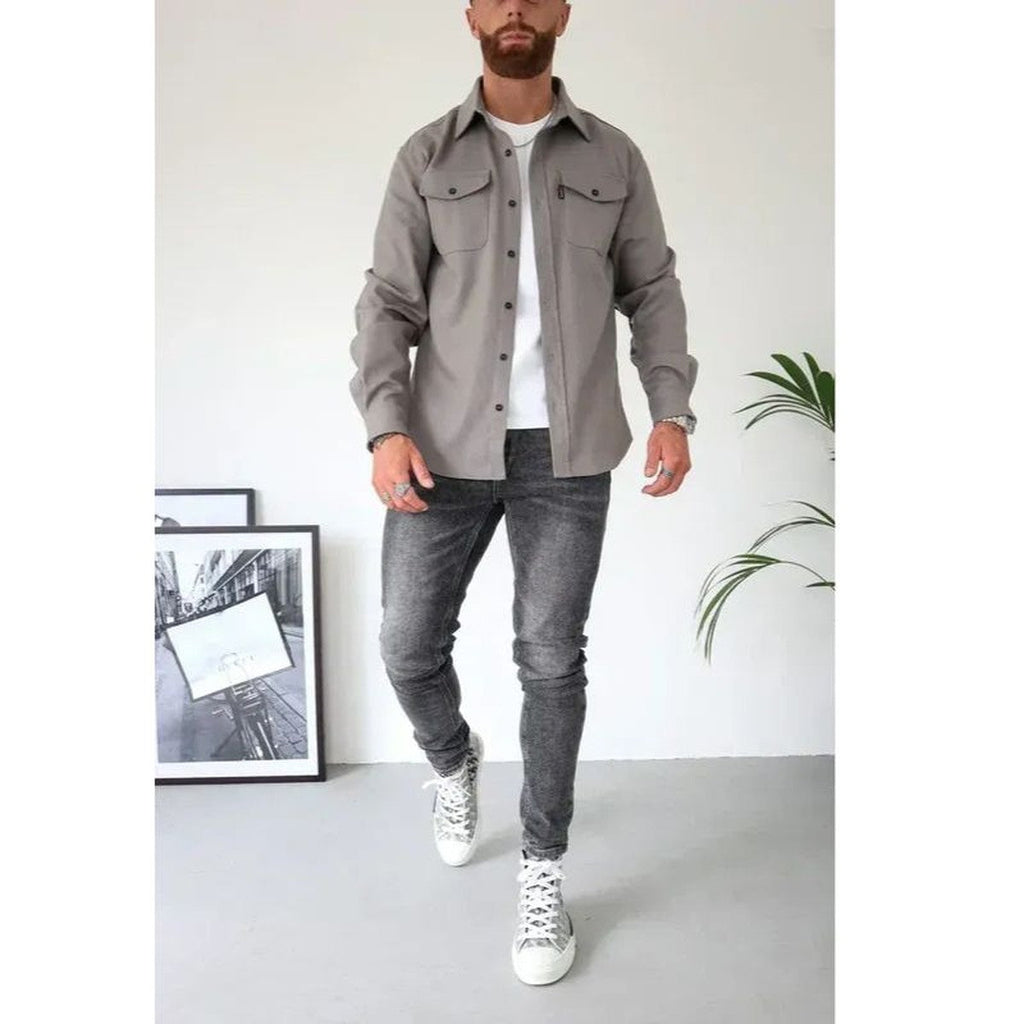 Men's Cotton Blend Overshirt