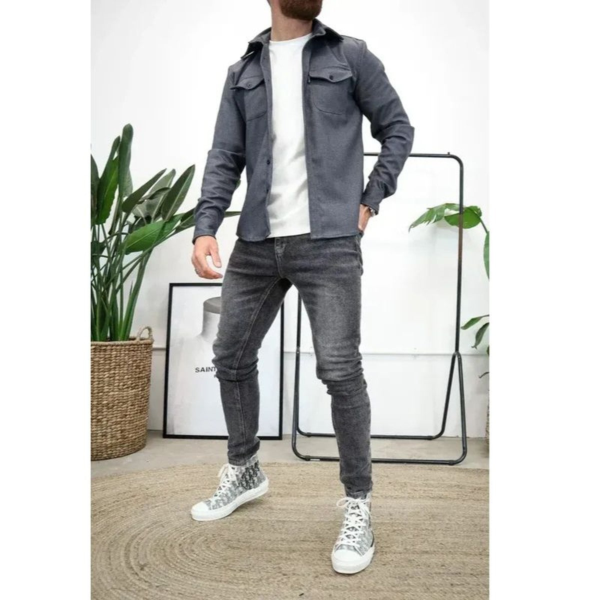 Men's Cotton Blend Overshirt