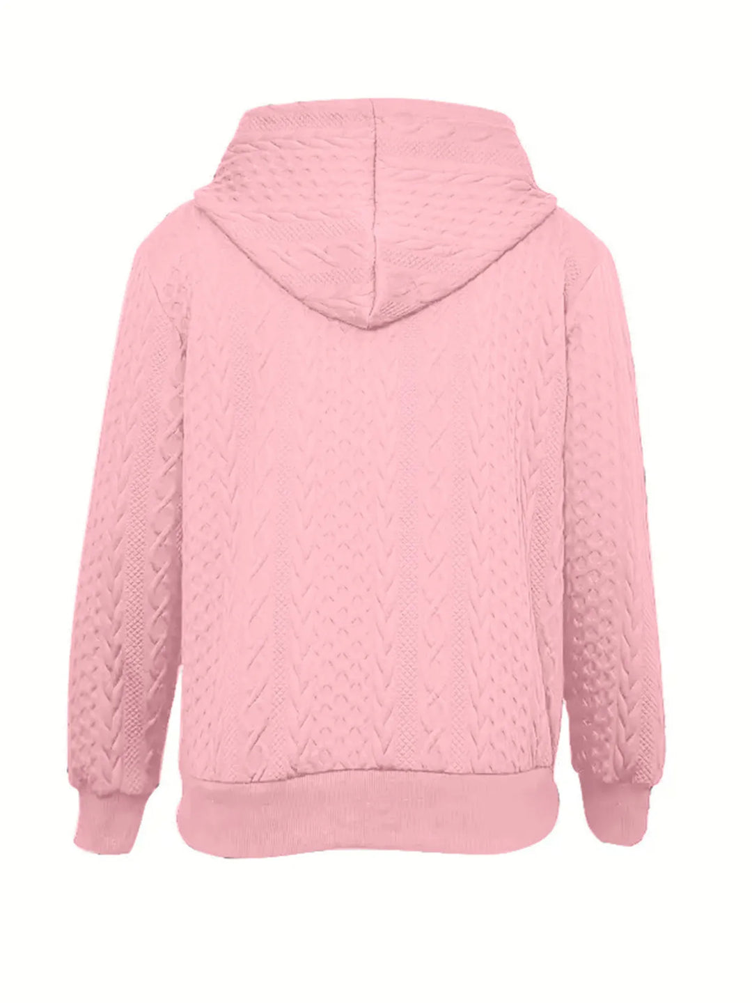 Women's Jacquard Hooded Zip Jacket