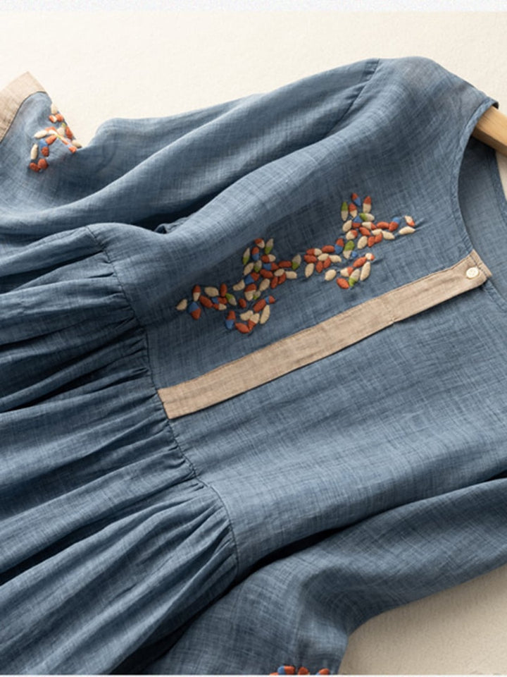 Midi Embroidered Summer Dress