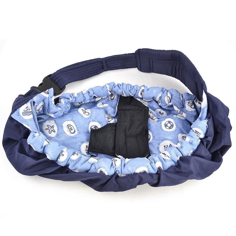 Baby Carrier Sling Wrap with Padded Shoulder Strap and Safety Harness - Image 3