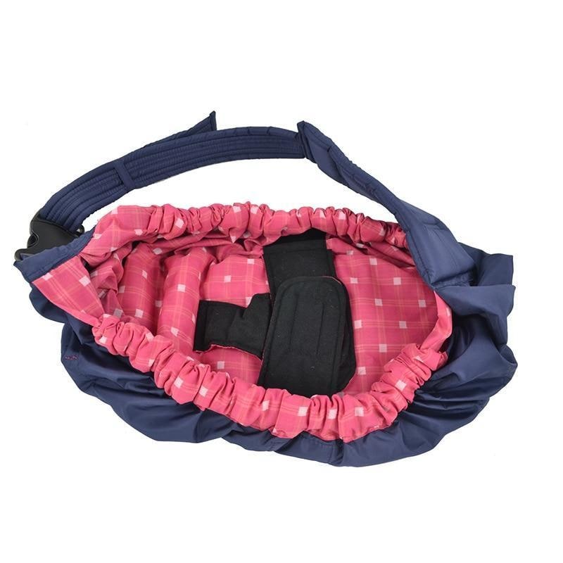 Baby Carrier Sling Wrap with Padded Shoulder Strap and Safety Harness - Image 4