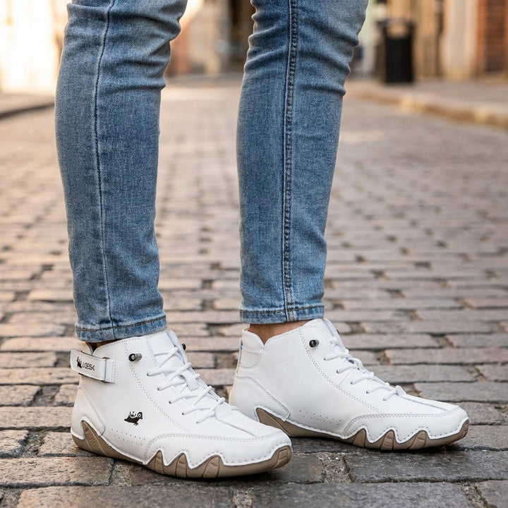 Men's and Women's Leather Barefoot Walking Shoes