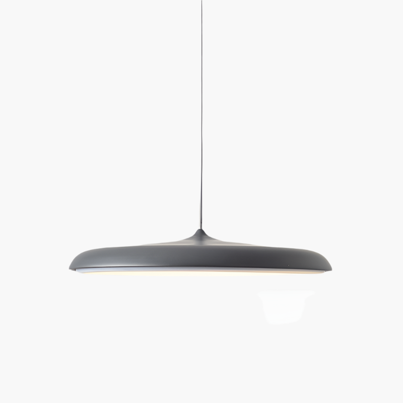 Bathroom Pendant Light Fixtures with Modern Minimalist Saucer Shade and Integrated LED - Image 12