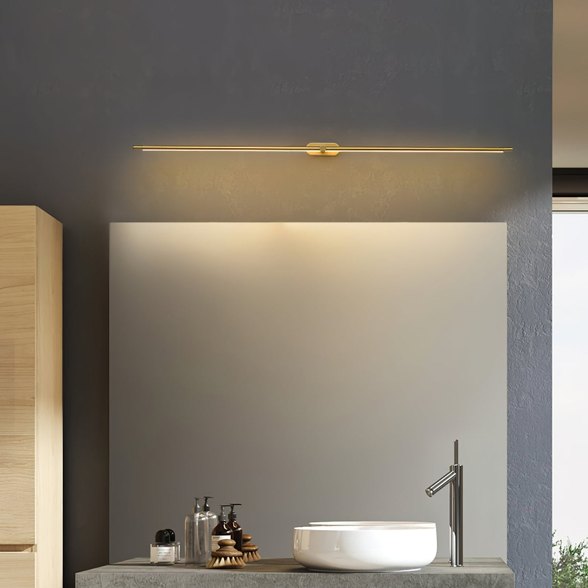Bathroom Vanity Light Fixtures with Linear LED Mirror Lighting and Modern Slim Design - Image 23