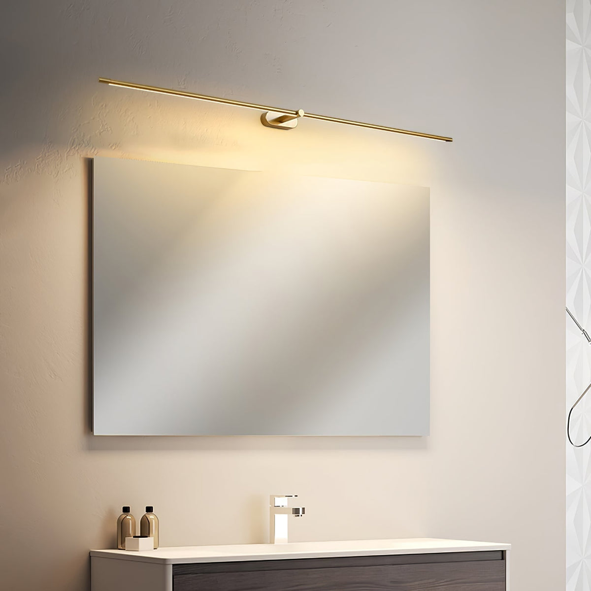 Bathroom Vanity Light Fixtures with Linear LED Mirror Lighting and Modern Slim Design - Image 30