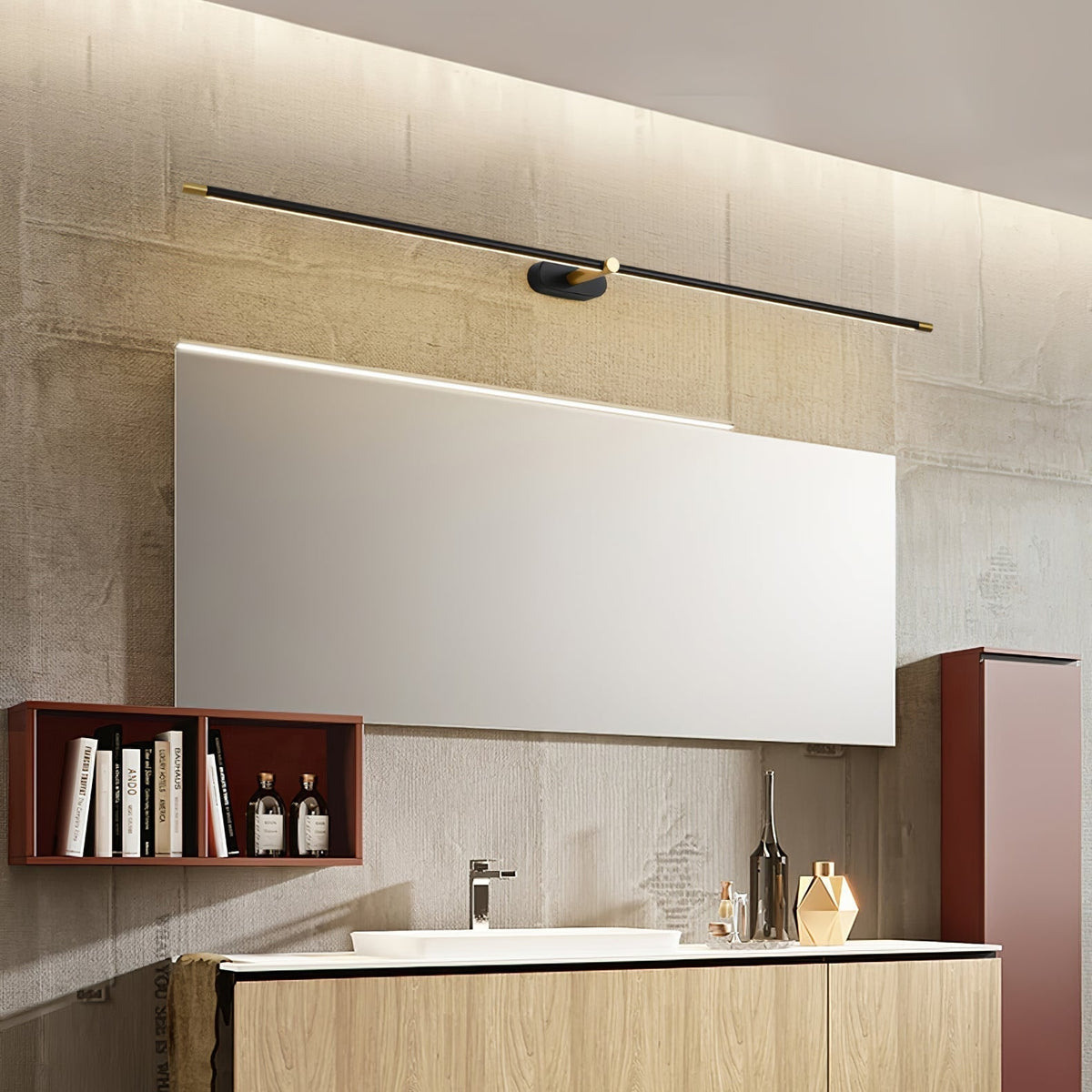 Bathroom Vanity Light Fixtures with Linear LED Mirror Lighting and Modern Slim Design - Image 33