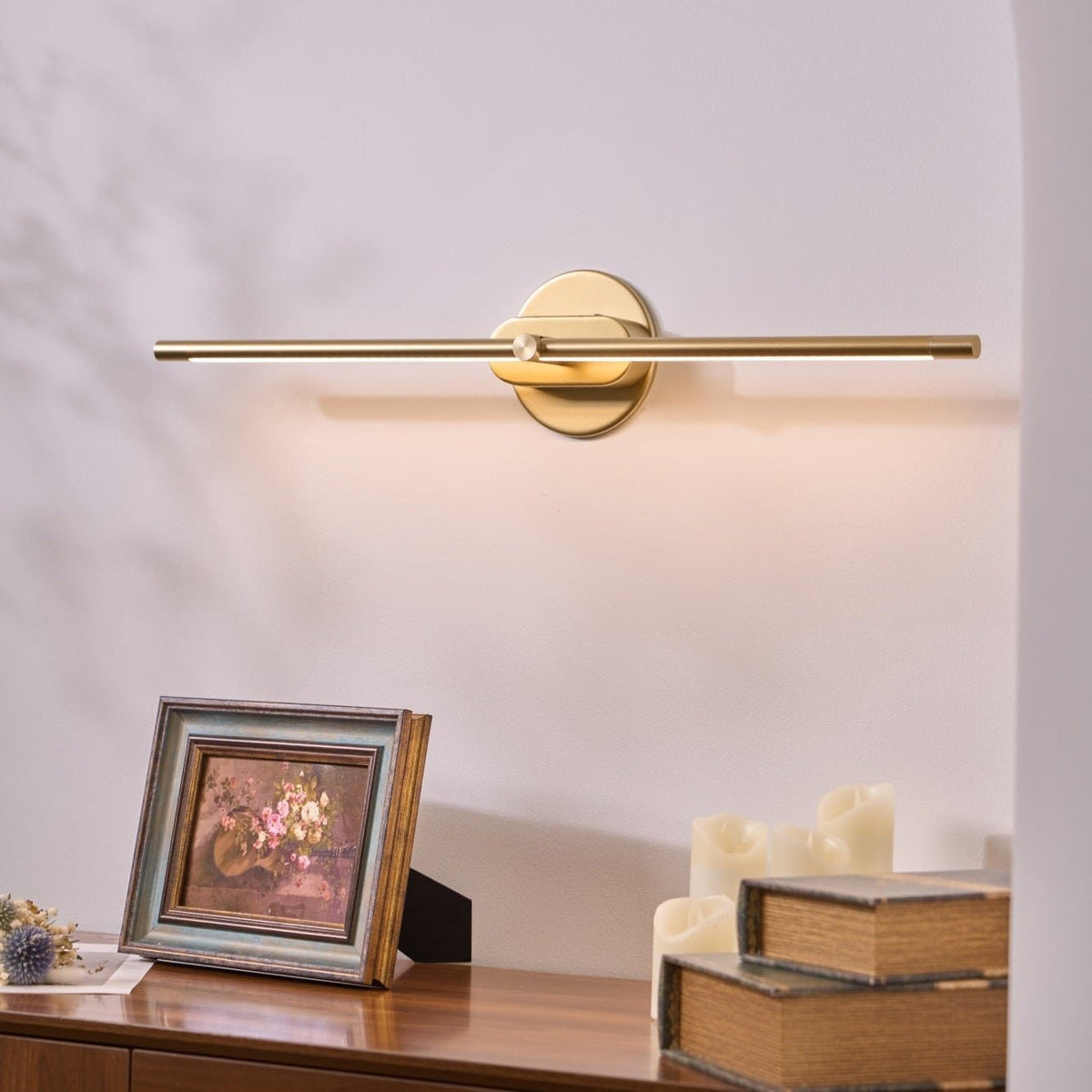 Bathroom Vanity Light Fixtures with Linear LED Mirror Lighting and Modern Slim Design - Image 43