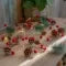 Battery Operated LED Christmas Garland Lights with Warm White String and Pine Cones - Image 2